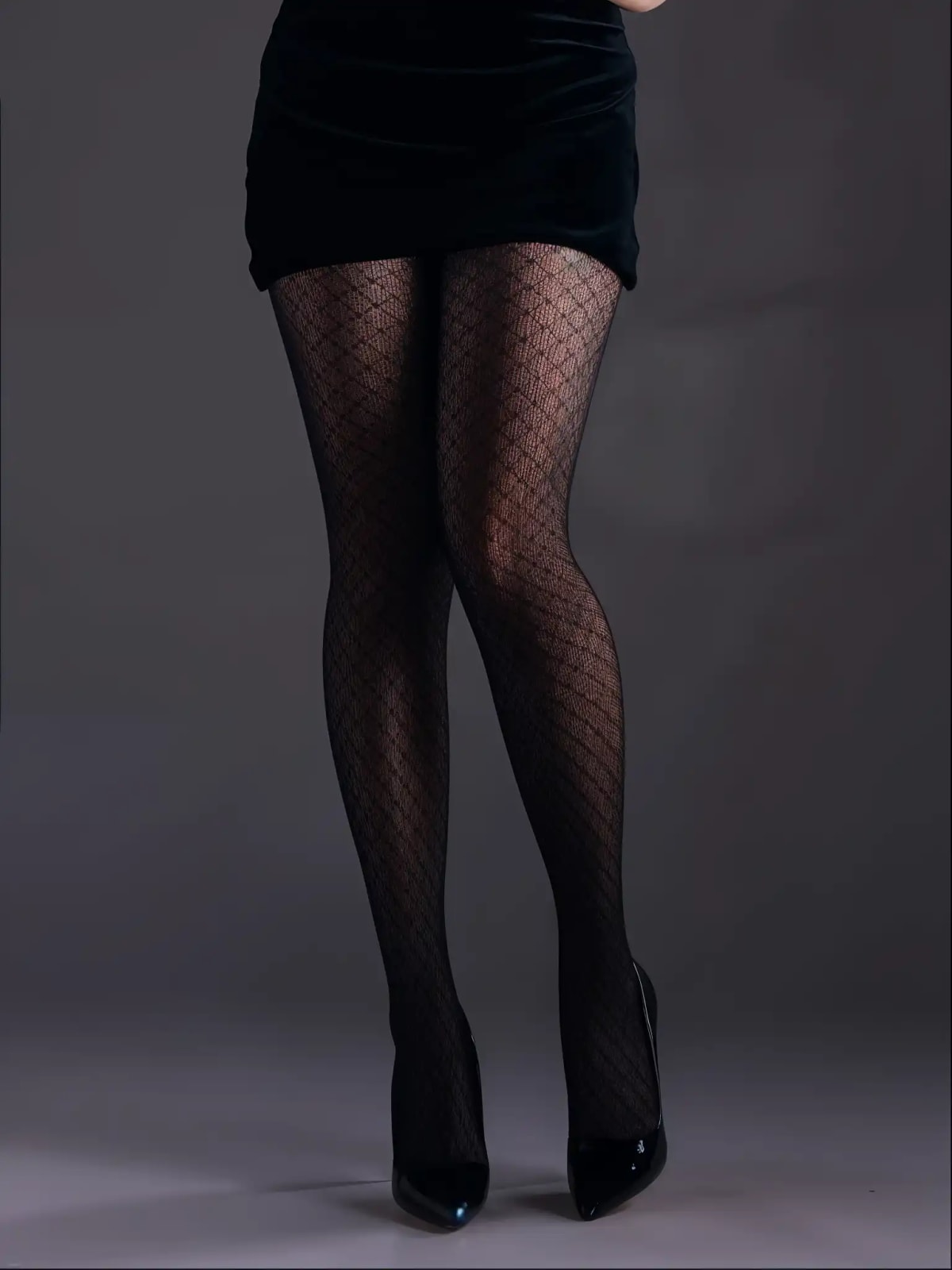 Medias Glamour Grid - vista 2