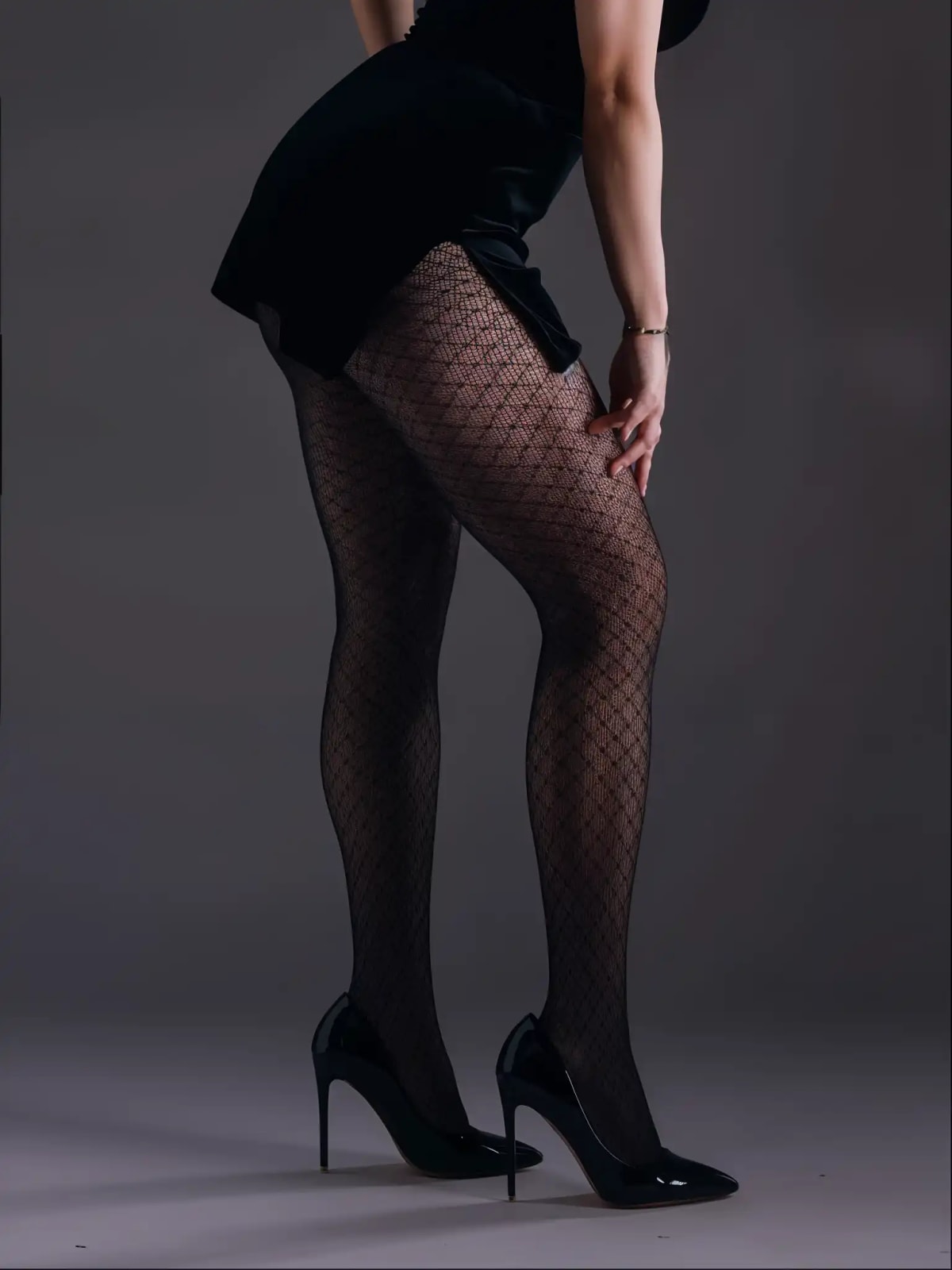 Medias Glamour Grid - vista 3