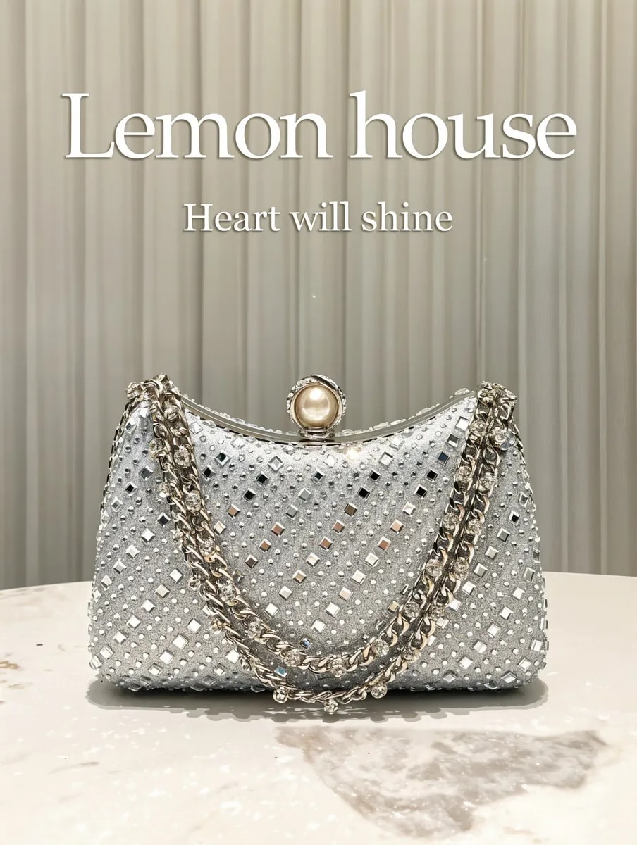 Bolso de Mano Glamour Strass - vista 4