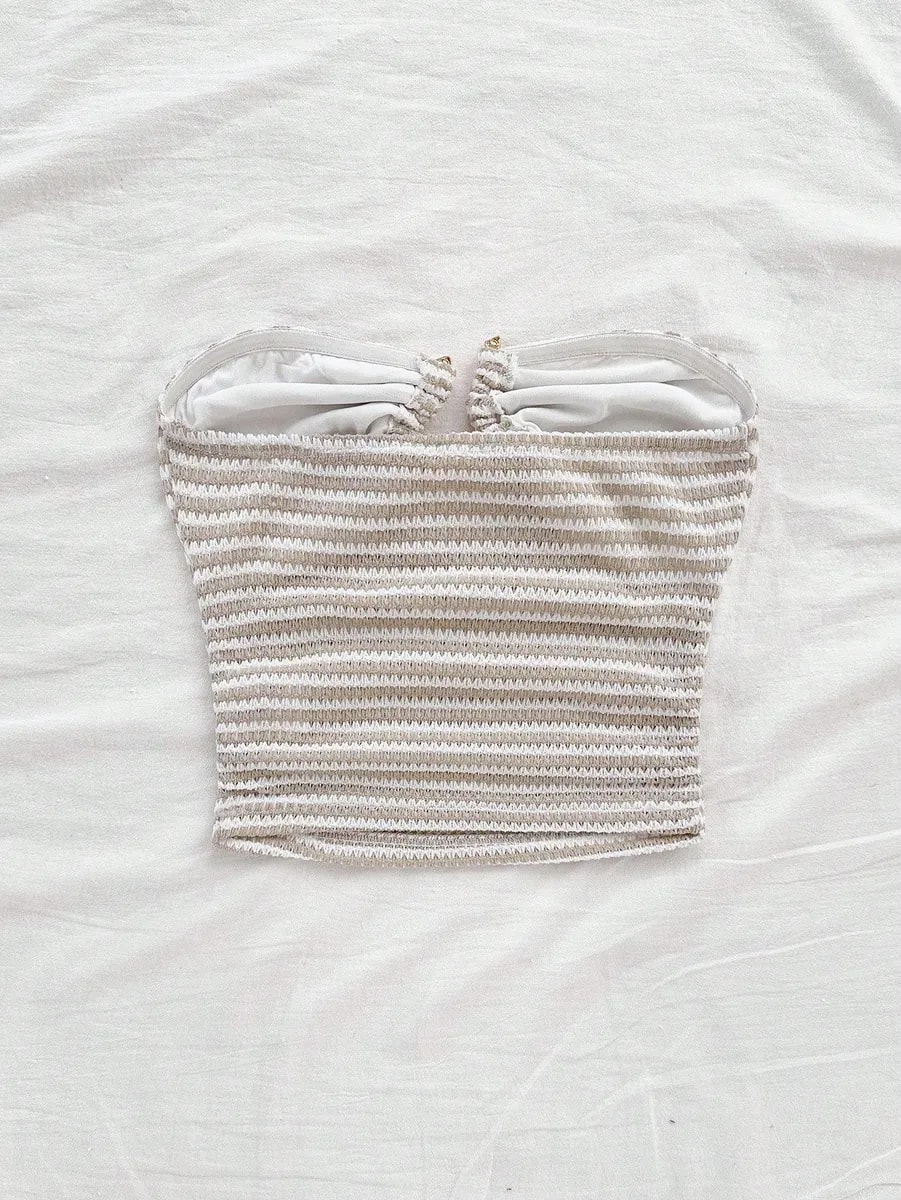 Top Strapless Sandy Stripe Ring - vista 2